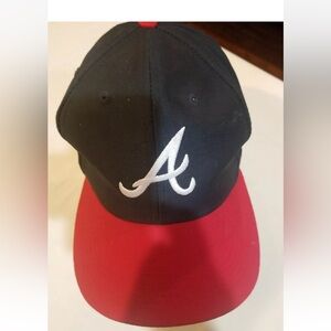 UNBRANDED Vintage Atlanta Braves Winn Dixie Coca Cola Hat Cap Blue Red Snap Back